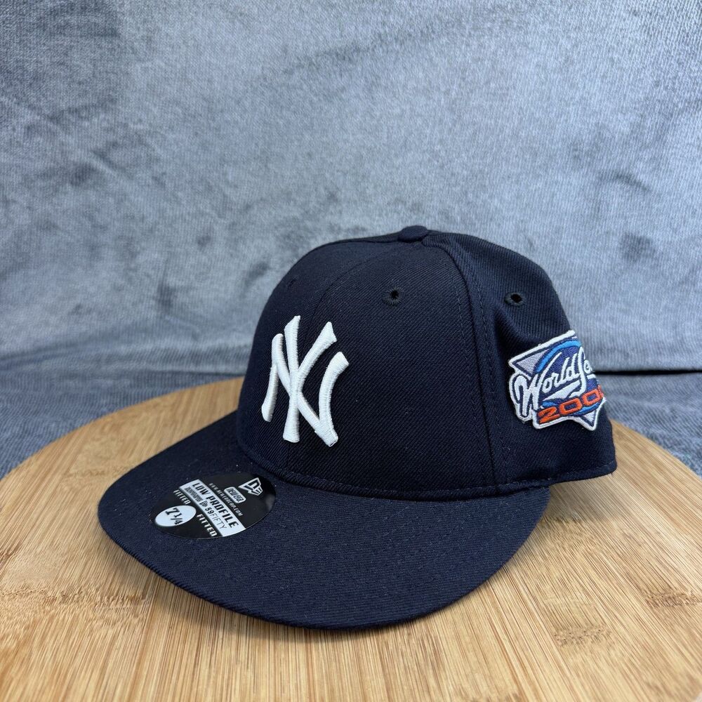 New York Yankees Hat Cap Fitted Mens 7 1/4 Low Profile USA World Series 2000